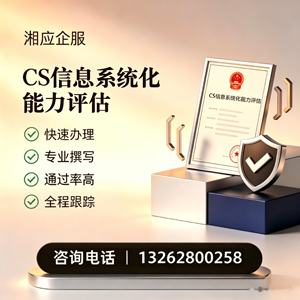 南京CS信息系统化能力评估申报服务