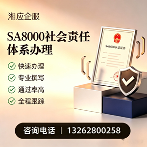 南京SA8000社会责任体系认证服务